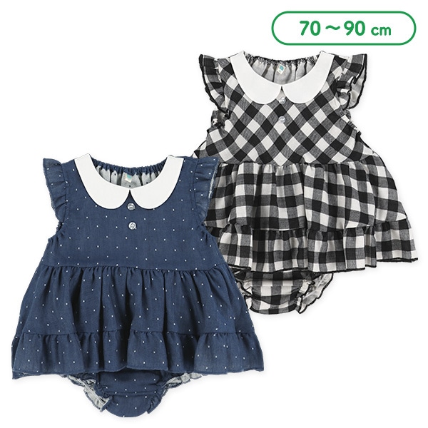 丸襟ガーゼトップス&ブルマセット