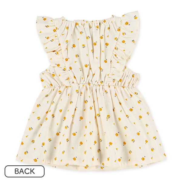 布帛花・いちご総柄ノースリーブトップス&ブルマセット