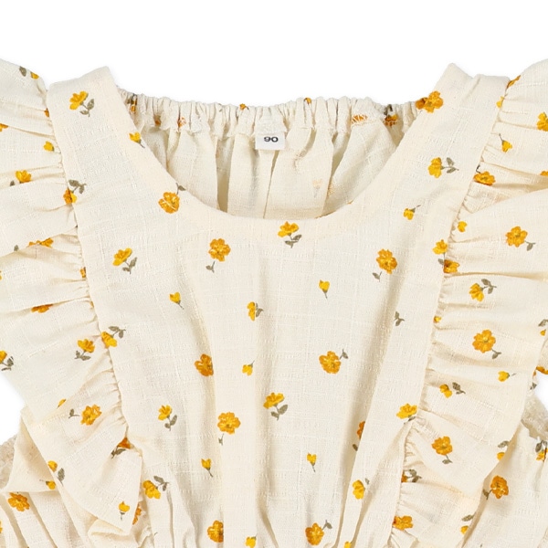 布帛花・いちご総柄ノースリーブトップス&ブルマセット