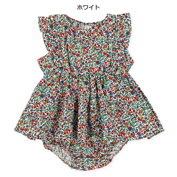 布帛総柄ノースリーブトップス&ブルマセット