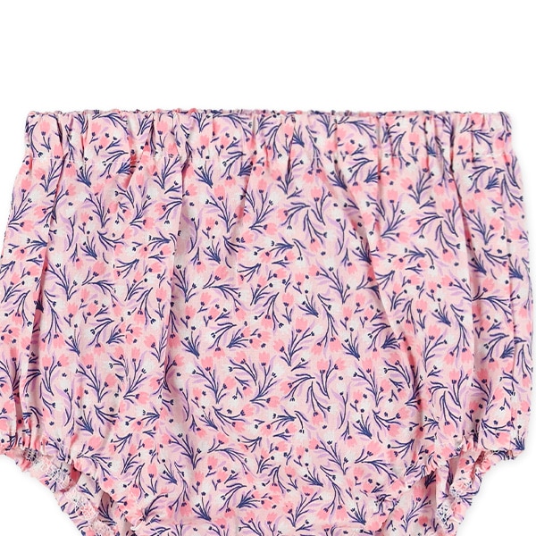 布帛総柄ノースリーブトップス&ブルマセット