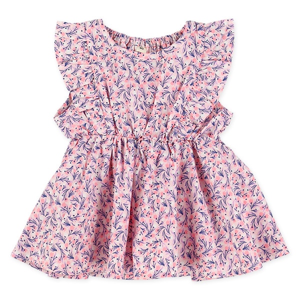 布帛総柄ノースリーブトップス&ブルマセット