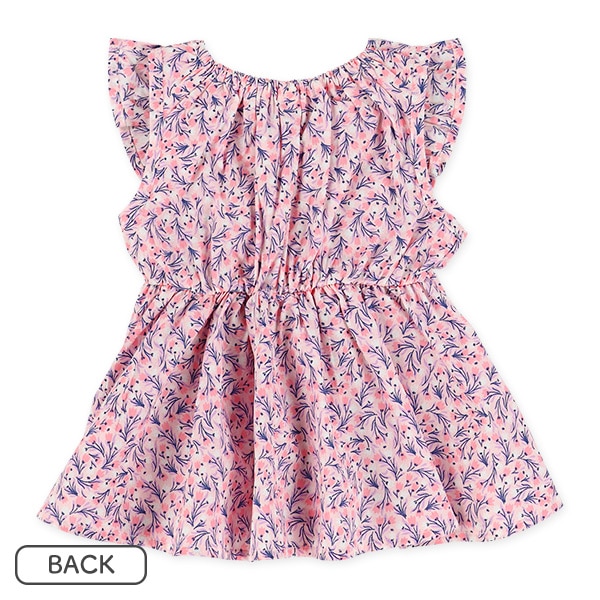 布帛総柄ノースリーブトップス&ブルマセット