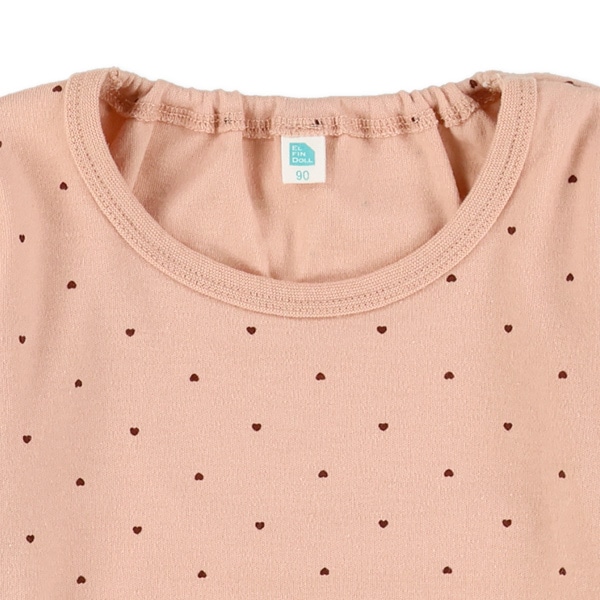 うさ耳ニットコールサロペット＆長袖Tシャツセット