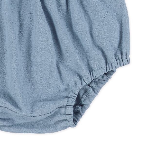 楊柳ガーゼ刺繍半袖トップス&ブルマセット