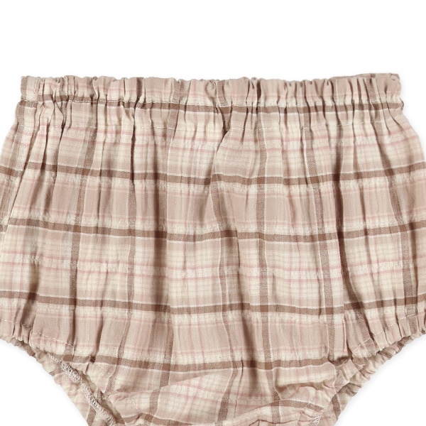 サッカー格子フレンチトップス&ブルマセット