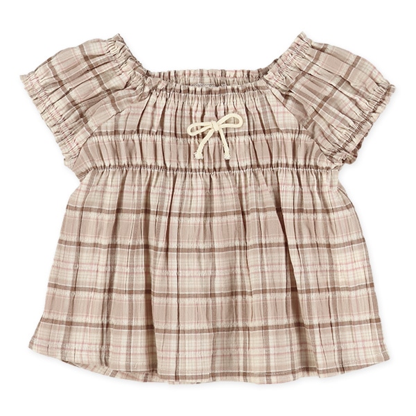 サッカー格子フレンチトップス&ブルマセット