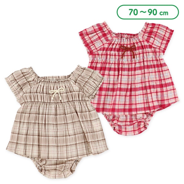 サッカー格子フレンチトップス&ブルマセット