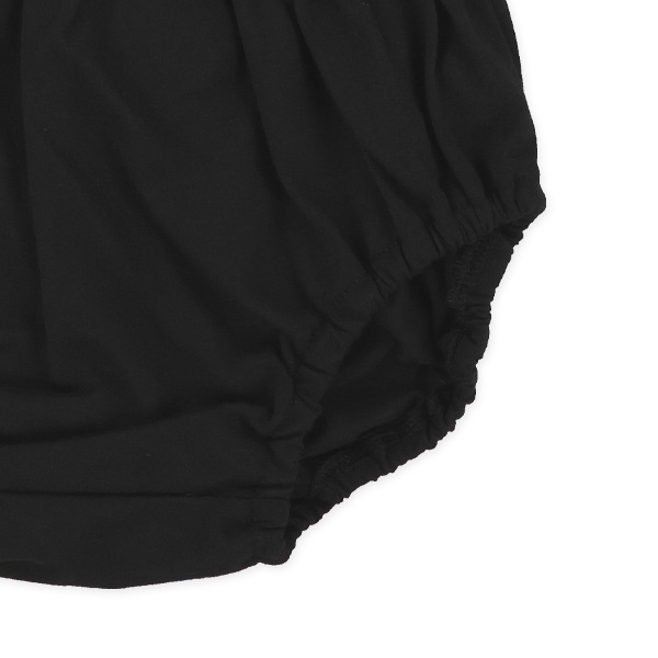 レイヤード風ボーダー半袖トップス&ブルマセット