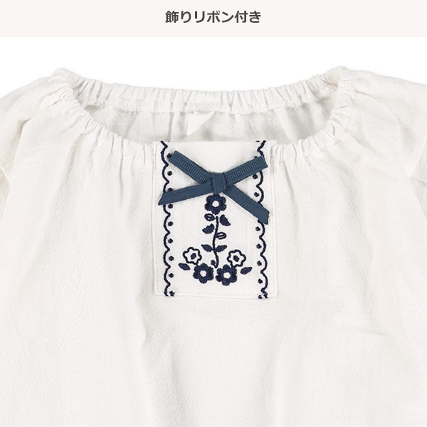 楊柳ガーゼフレンチトップス&ブルマセット