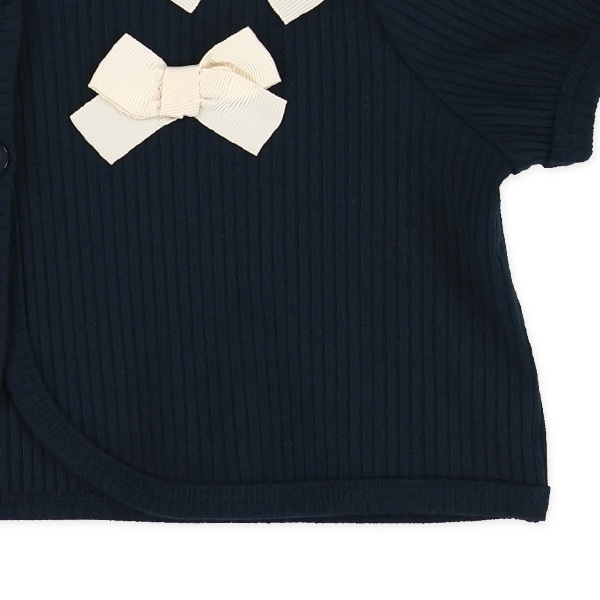 テレコカーディガン&チュール付きワンピース