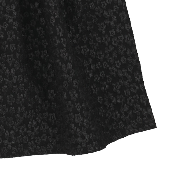 ジャガードフォーマルノースリーブワンピース（花柄）