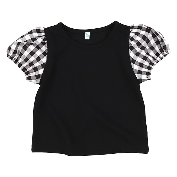 袖チェック半袖Ｔシャツ＆ブルマセット