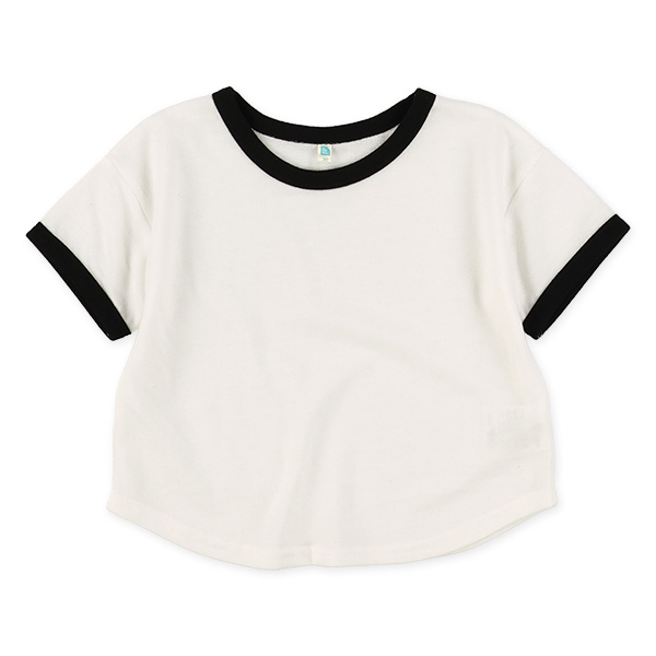 ミニ裏毛パイピング半袖Tシャツ＆パンツセット