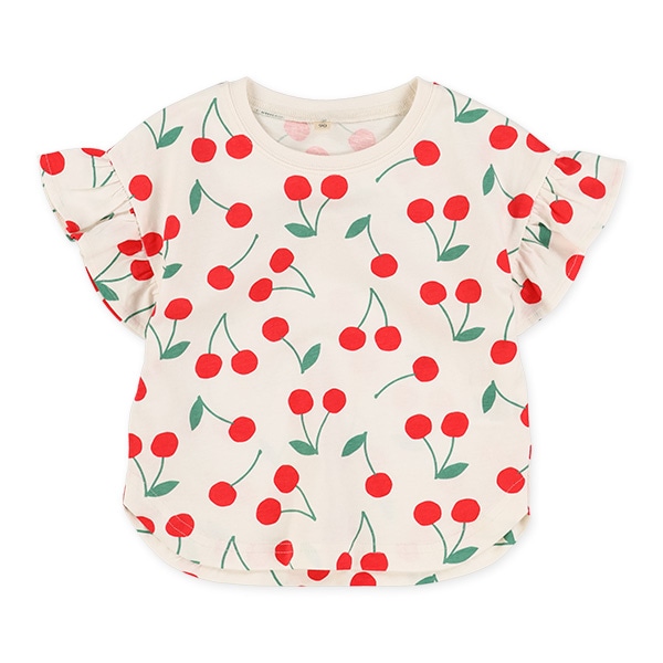 チェリー柄Ｔシャツ＆ショートパンツセット