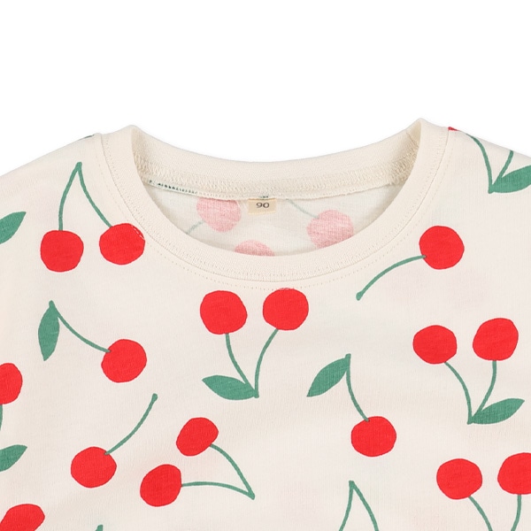 チェリー柄Ｔシャツ＆ショートパンツセット