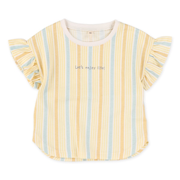 ストライプTシャツ&ショートパンツセット