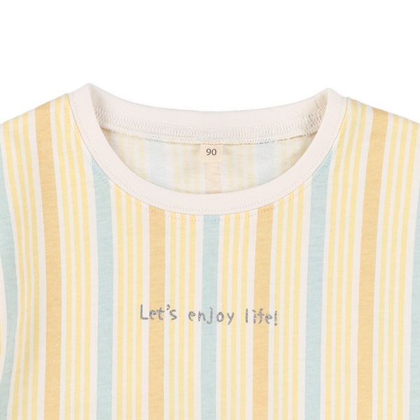 ストライプTシャツ&ショートパンツセット