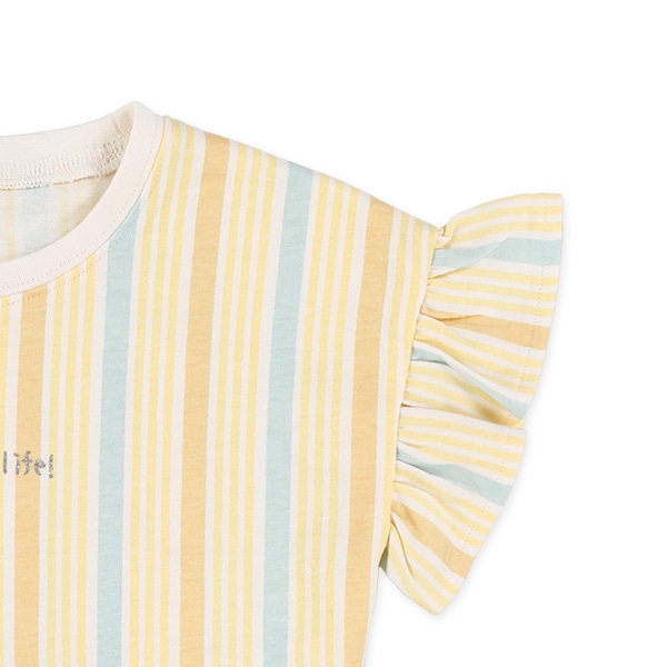ストライプTシャツ&ショートパンツセット