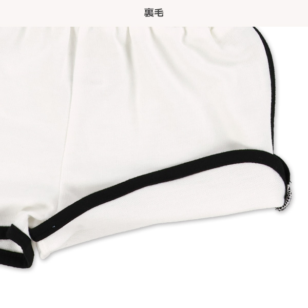 ミニ裏毛パイピング半袖Ｔシャツ＆ボトムスセット