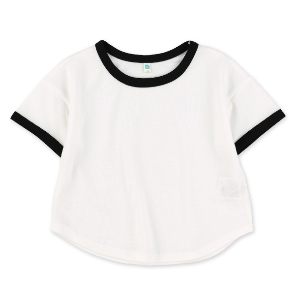 ミニ裏毛パイピング半袖Ｔシャツ＆ボトムスセット