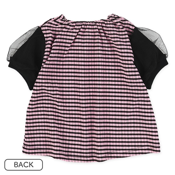 楊柳風チェック柄半袖Tシャツ&パンツセット