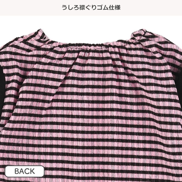 楊柳風チェック柄半袖Tシャツ&パンツセット