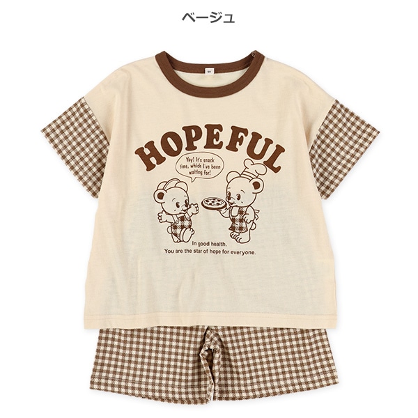 アニマルクッキング半袖Tシャツ&ボトムスセット