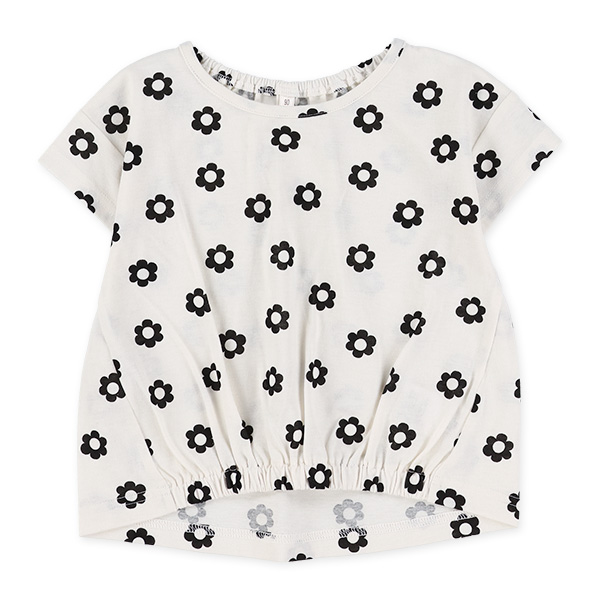 花・ハート総柄半袖Tシャツ&パンツセット