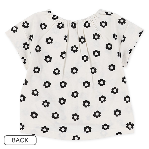 花・ハート総柄半袖Tシャツ&パンツセット