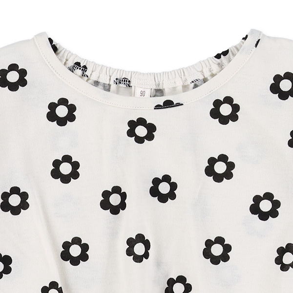 花・ハート総柄半袖Tシャツ&パンツセット