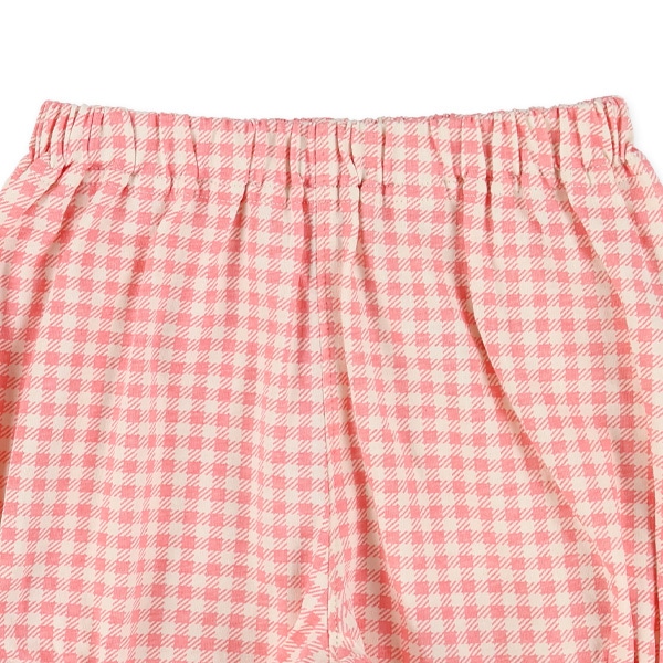 チェック・ゼブラ半袖Tシャツ&パンツセット