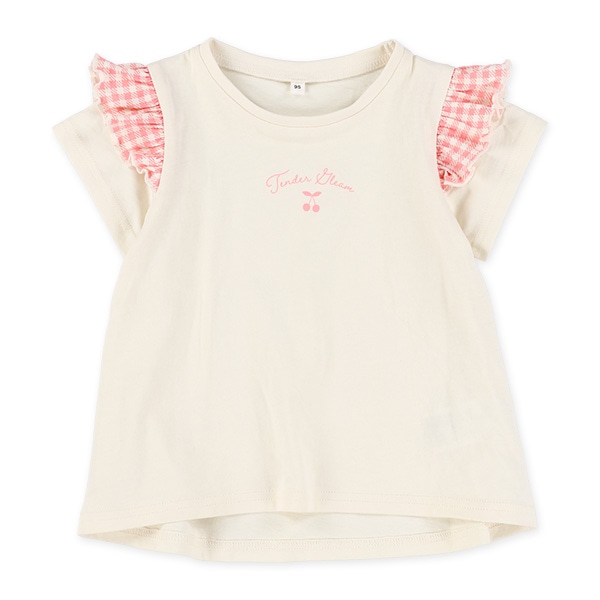 チェック・ゼブラ半袖Tシャツ&パンツセット