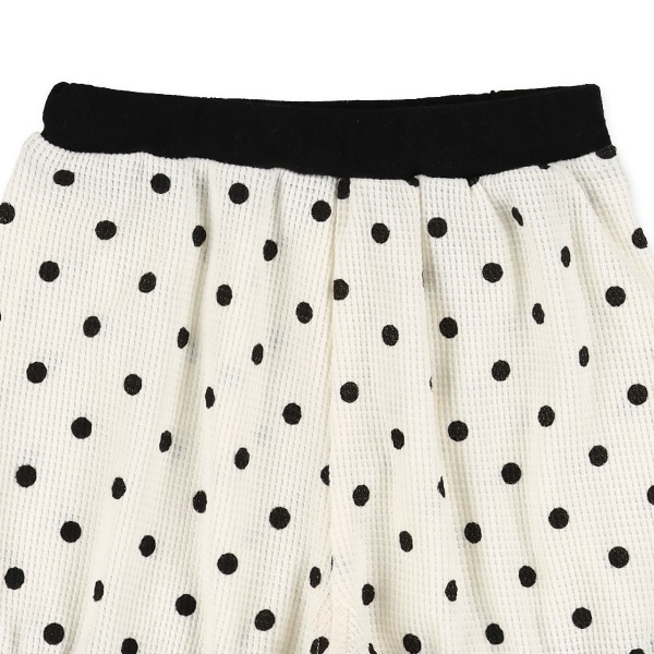ワッフル水玉半袖Tシャツ&パンツセット