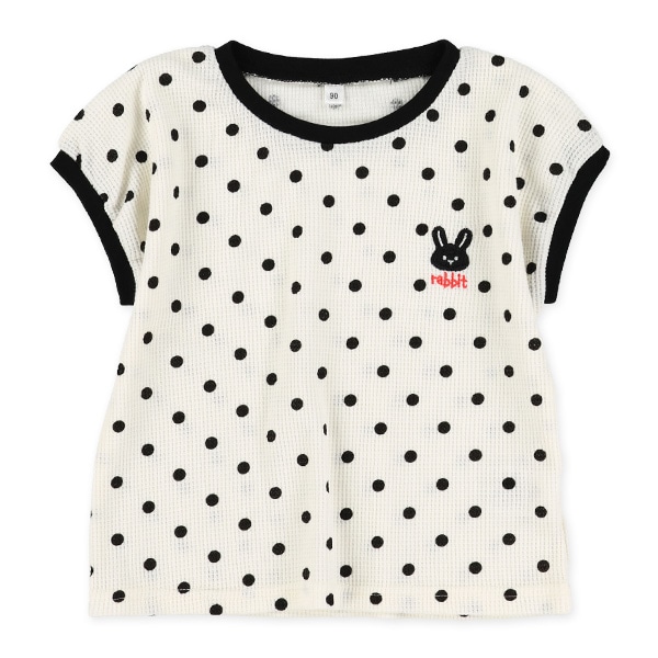 ワッフル水玉半袖Tシャツ&パンツセット