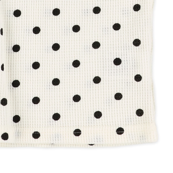 ワッフル水玉半袖Tシャツ&パンツセット