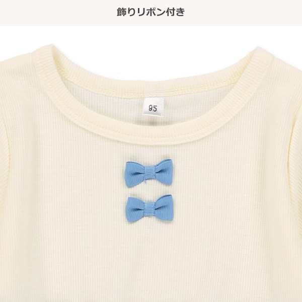 スパンテレコ切り替え半袖ワンピース