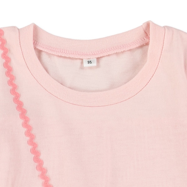 いちご・くまポシェット風半袖ワンピース