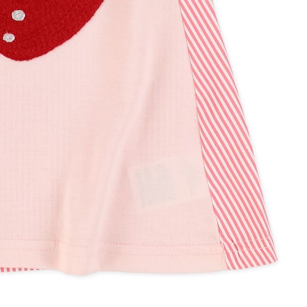 いちご・くまポシェット風半袖ワンピース