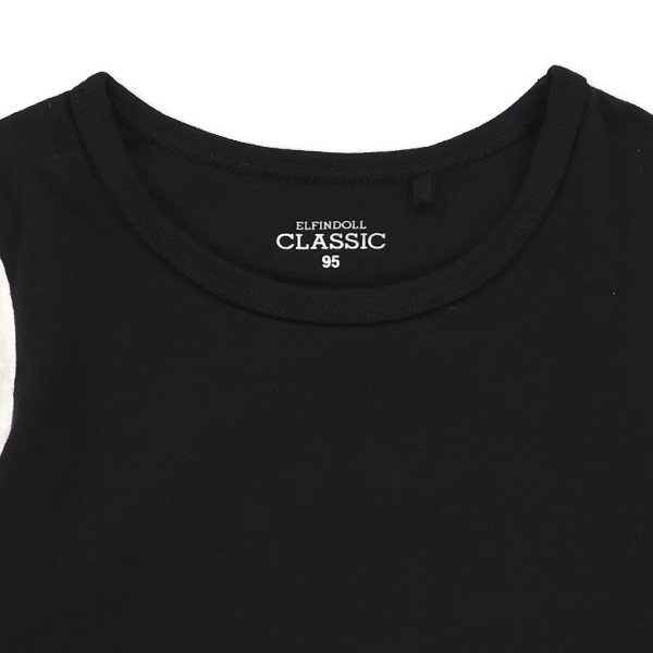 袖布帛半袖ワンピース