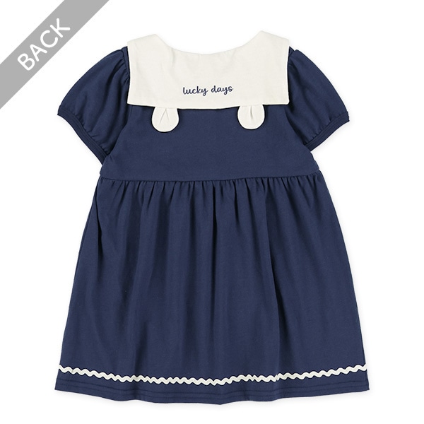 セーラー襟半袖ワンピース