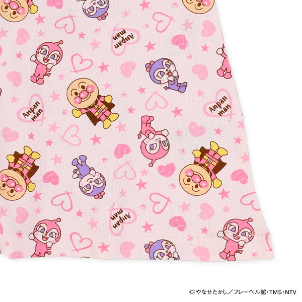 袖フリルフレンチスリーブワンピース（アンパンマン）
