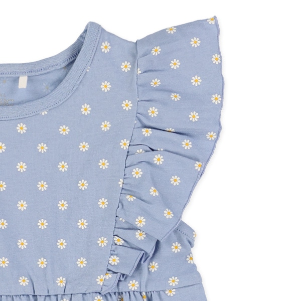 ドット柄・小花柄ノースリーブワンピース