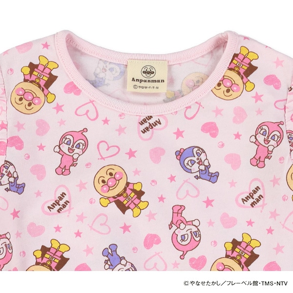 袖フリルノースリーブワンピース（アンパンマン）