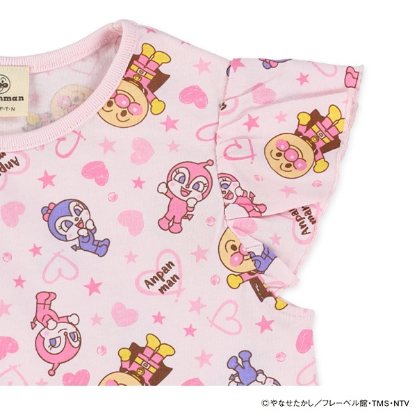 袖フリルノースリーブワンピース（アンパンマン）