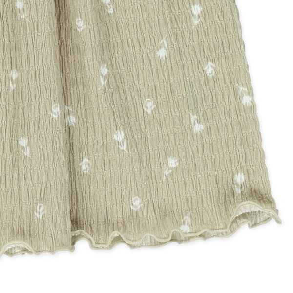 天竺シャーリングフレンチワンピース