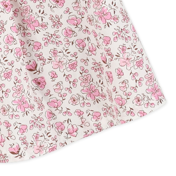 小花切り替えトップス&ブルマセット