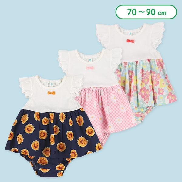 花3種切り替えチュニック&ブルマセット