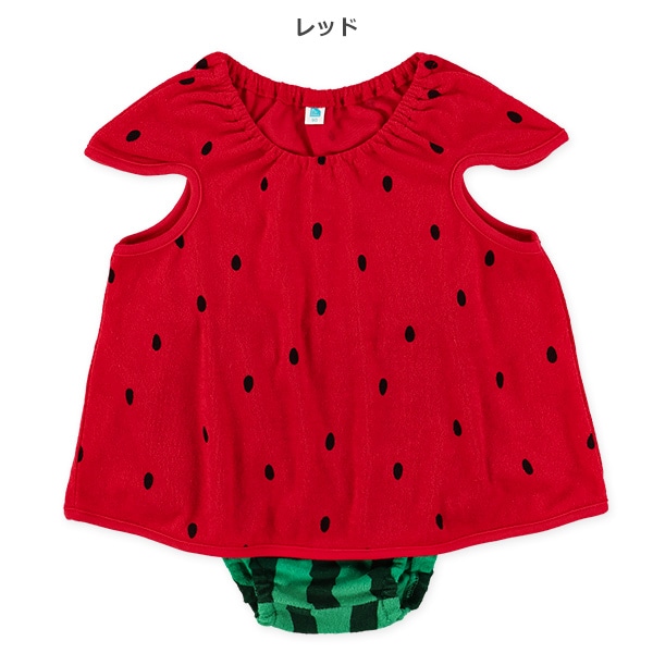 パイルすいかフレンチトップス＆ブルマセット