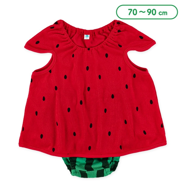 パイルすいかフレンチトップス＆ブルマセット